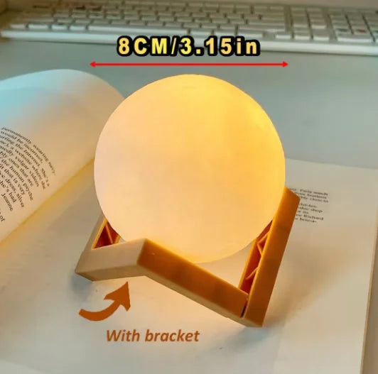 Children's Day Hand-painted Moon Light DIY Painted Materials Package Kindergarten Parent-child Activities Planet Night Light