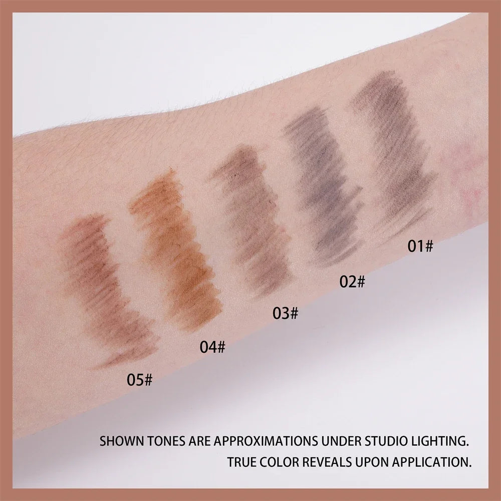 2 In 1 Deluxe Golden Strip Eyebrow Pencil Long-Lasting Waterproof for Precise Application Line Color Delicate Makeup