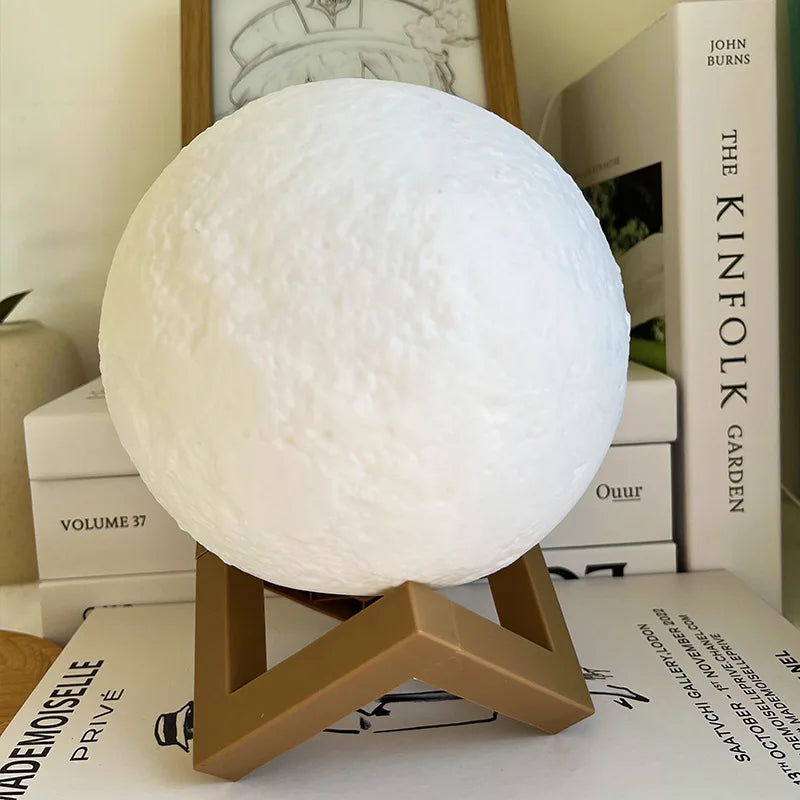 Children's Day Hand-painted Moon Light DIY Painted Materials Package Kindergarten Parent-child Activities Planet Night Light