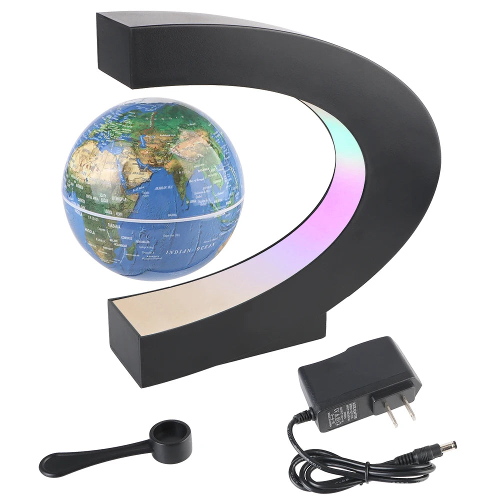 Novelty Ball Light Birthday Gifts Magnetic Levitation Globe Floating LED World Map Home Decoration Electronic Antigravity Lamp