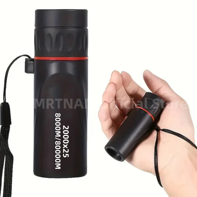 2025 2000X25 HD Monocular Telescope, Compact Portable for Travel, Hiking, Fishing, Camping, Stargazing, Concerts & Bird Watching